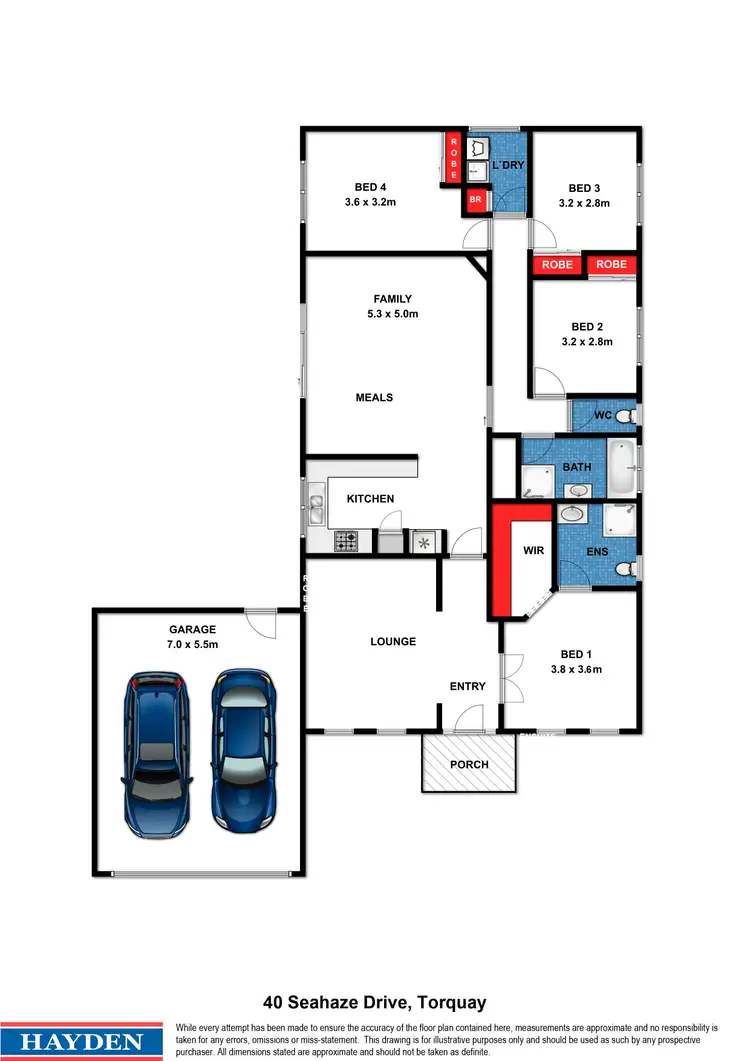 Floorplan of Homely house listing, 40 Seahaze Drive, Torquay VIC 3228