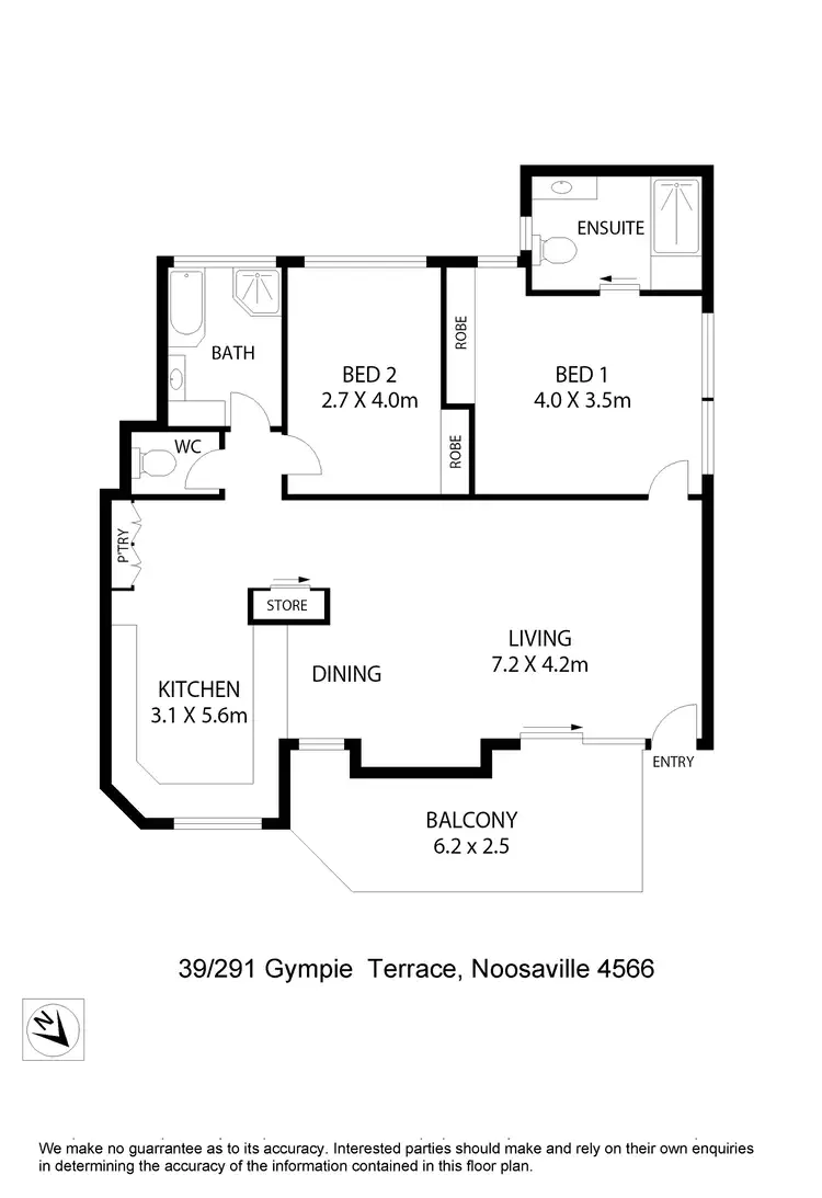 Floorplan of Homely unit listing, 39/291 Gympie Terrace, Noosaville QLD 4566