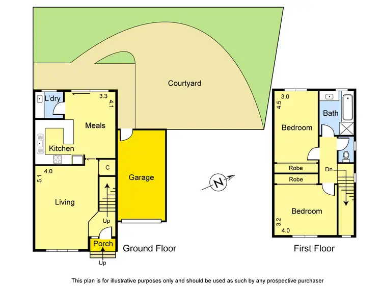 Floorplan of Homely unit listing, 1/8 Paterson Crescent, Greensborough VIC 3088