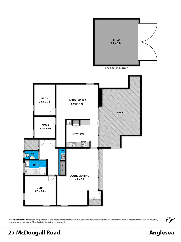 Floorplan of Homely house listing, 27 McDougall Road, Anglesea VIC 3230