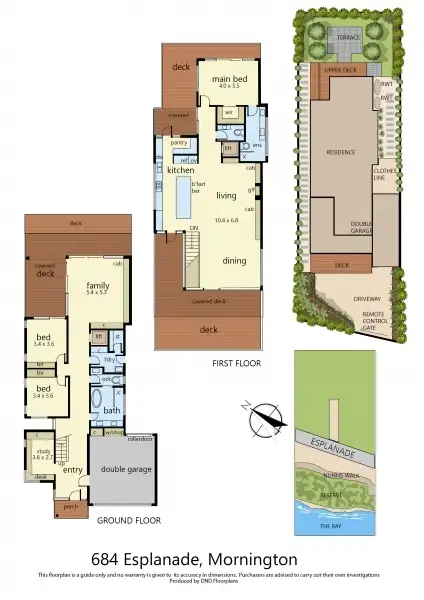 Floorplan of Homely house listing, 684 Esplanade, Mornington VIC 3931