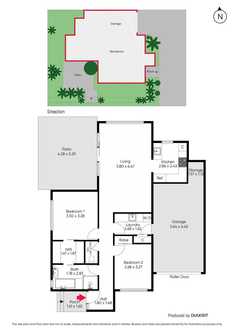 Floorplan of Homely unit listing, 1/1 Tower Avenue, Frankston VIC 3199