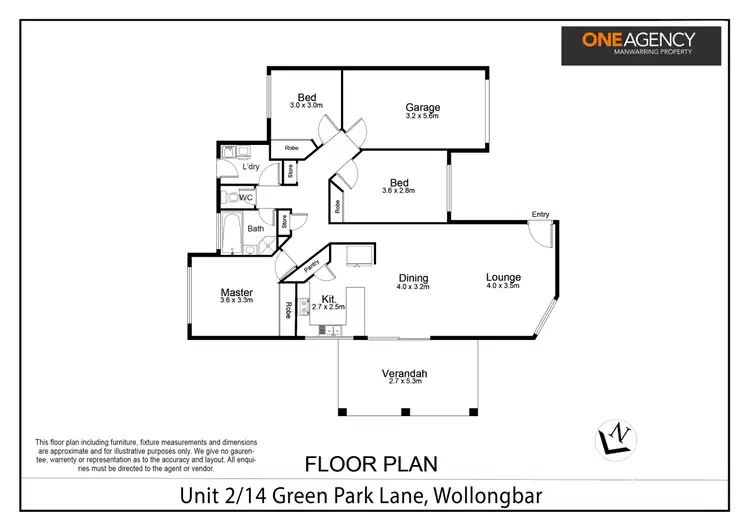 Floorplan of Homely semi-detached listing, 2/14 Green Park Lane, Wollongbar NSW 2477