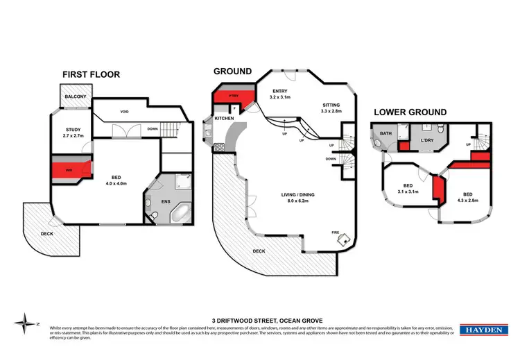 Floorplan of Homely house listing, 3 Driftwood Street, Ocean Grove VIC 3226