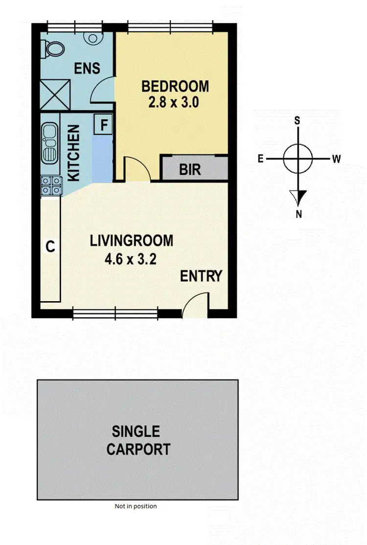 Floorplan of Homely apartment listing, 2/50 Tranmere Avenue, Carnegie VIC 3163