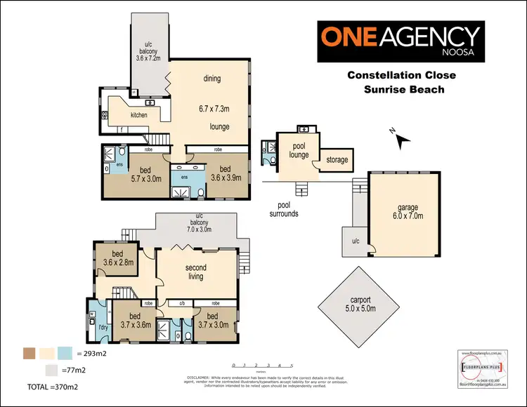 Floorplan of Homely house listing, 7 Constellation Close, Sunrise Beach QLD 4567