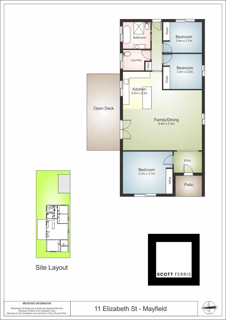Floorplan of Homely house listing, 11 Elizabeth Street, Mayfield NSW 2304