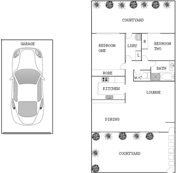 Floorplan of Homely unit listing, 15/6 Kemsley Place, Pearce ACT 2607