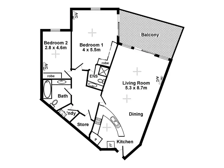 Floorplan of Homely unit listing, 39/1 Daly Street, Larrakeyah NT 820