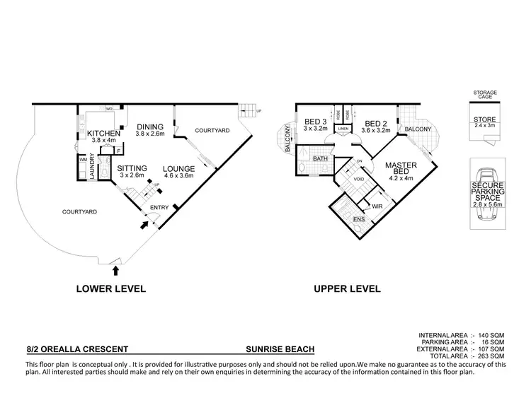 Floorplan of Homely unit listing, 8/2 Orealla Crescent, Sunrise Beach QLD 4567