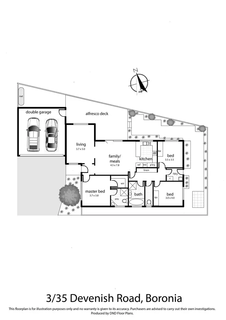 Floorplan of Homely unit listing, 3/35 Devenish Road, Boronia VIC 3155
