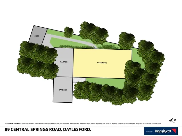 Floorplan of Homely house listing, 89 Central Springs Road, Daylesford VIC 3460