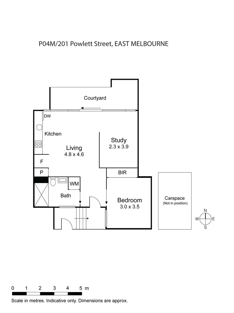 Floorplan of Homely apartment listing, 4M/201 Powlett Street, East Melbourne VIC 3002