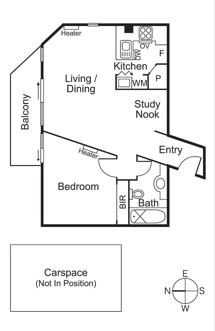 Floorplan of Homely apartment listing, 15/5 Dickens Street, Elwood VIC 3184