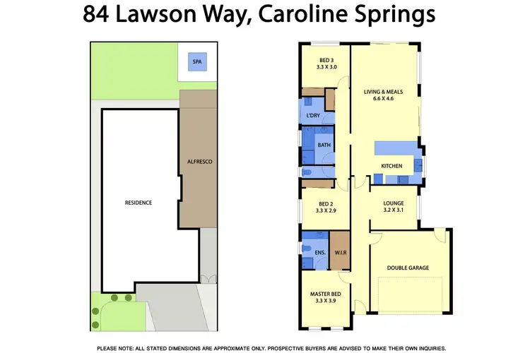 Floorplan of Homely house listing, 84 Lawson Way, Caroline Springs VIC 3023