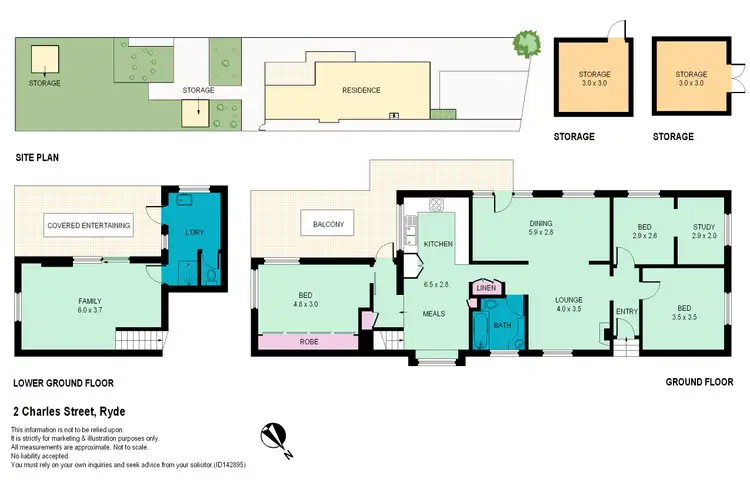 Floorplan of Homely house listing, 2 Charles Street, Ryde NSW 2112
