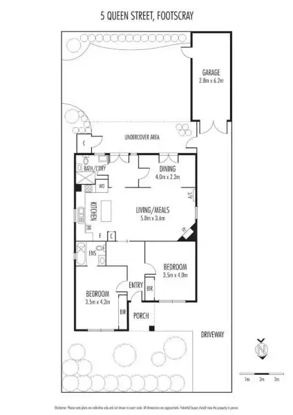 Floorplan of Homely house listing, 5 Queen Street, Footscray VIC 3011