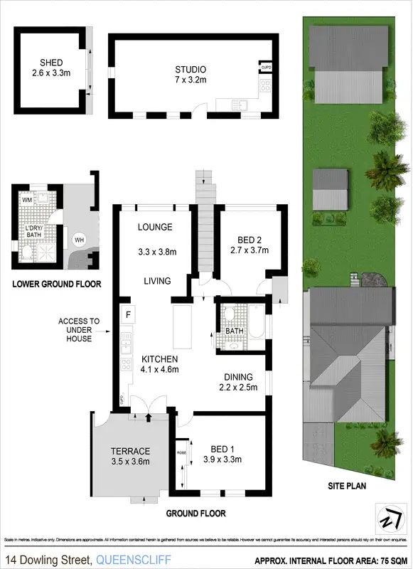Floorplan of Homely house listing, 14 Dowling Street, Queenscliff NSW 2096