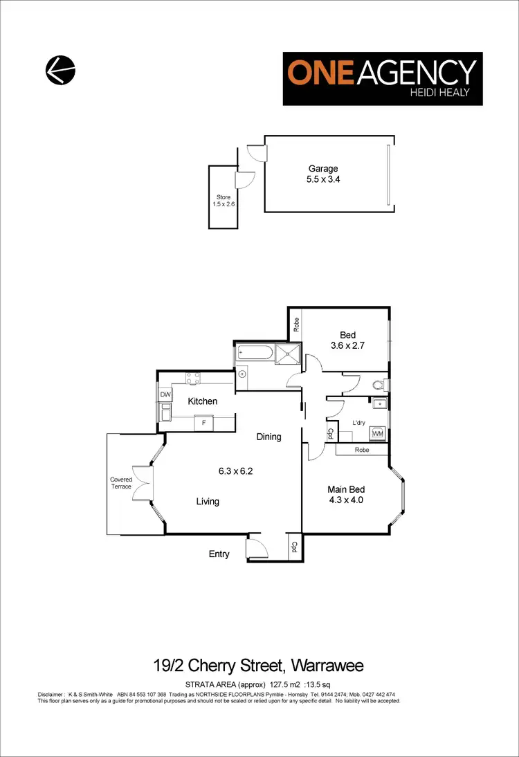 Floorplan of Homely unit listing, 19/2 Cherry Street, Warrawee NSW 2074
