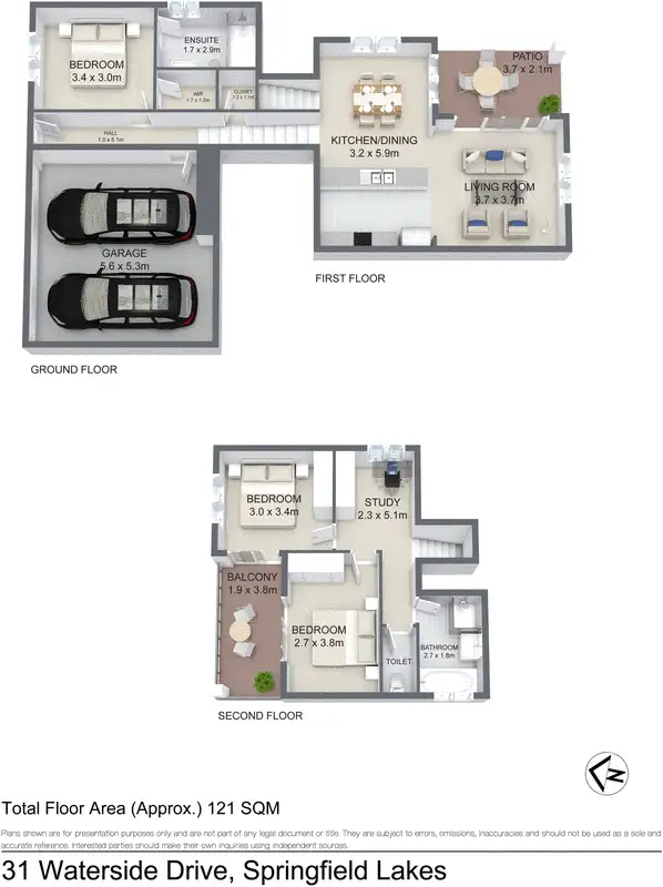 Floorplan of Homely house listing, 31 Waterside Drive, Springfield Lakes QLD 4300