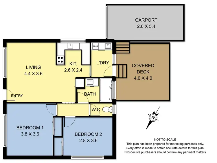 Floorplan of Homely unit listing, 1/10 Clematis Avenue, Ferntree Gully VIC 3156