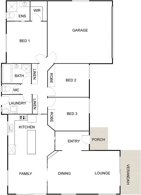 Floorplan of Homely house listing, 3 Loxton Place, Dunlop ACT 2615