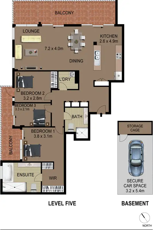 Floorplan of Homely apartment listing, 43/1 Day Street, Chatswood NSW 2067