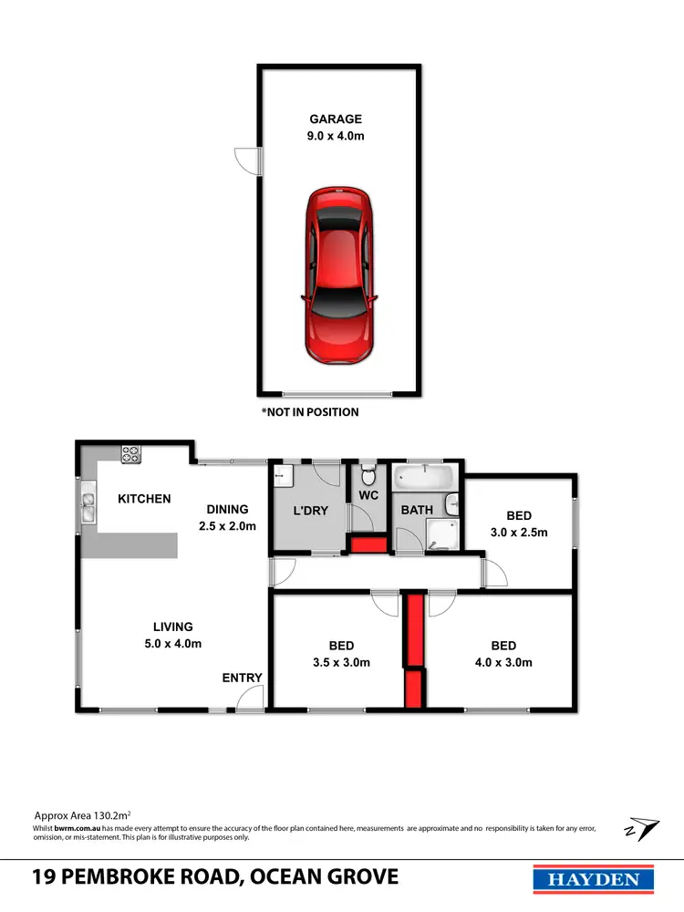 Floorplan of Homely house listing, 19 Pembroke Road, Ocean Grove VIC 3226
