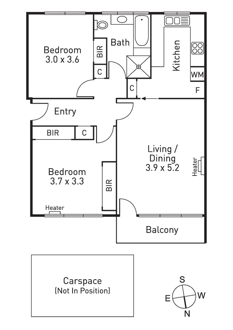 Floorplan of Homely apartment listing, 9/24 Mathoura Road, Toorak VIC 3142