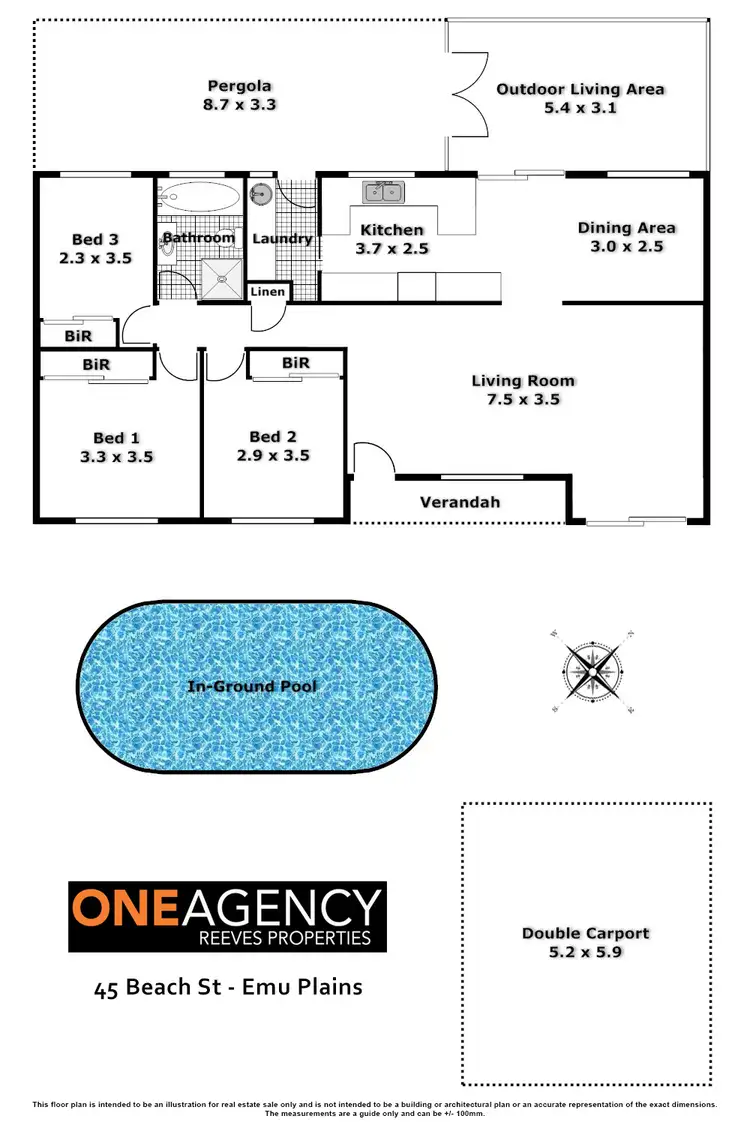 Floorplan of Homely house listing, 45 Beach Street, Emu Plains NSW 2750