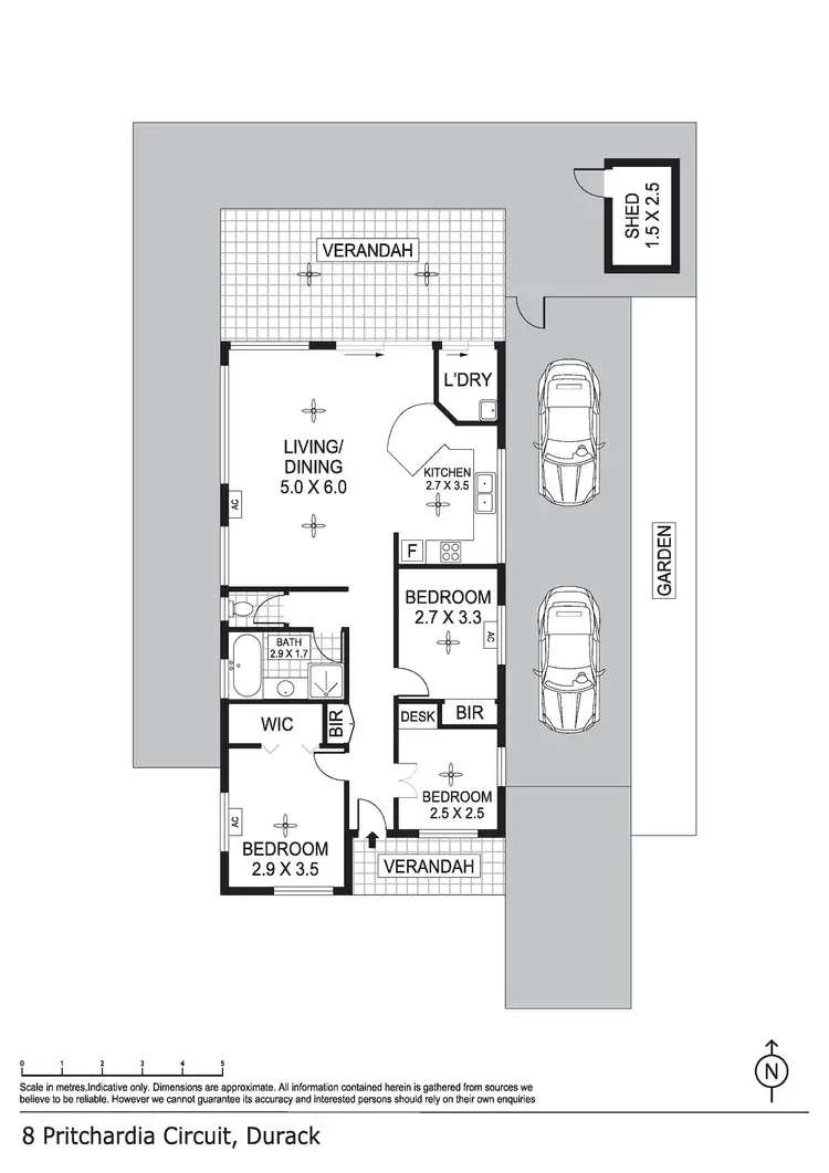 Floorplan of Homely house listing, 8 Pritchardia Circuit, Durack NT 830