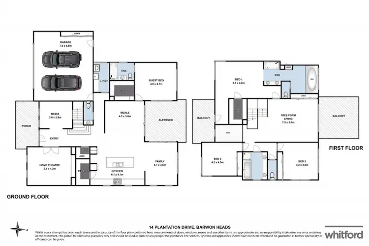 Floorplan of Homely house listing, 14 Plantation Drive, Barwon Heads VIC 3227