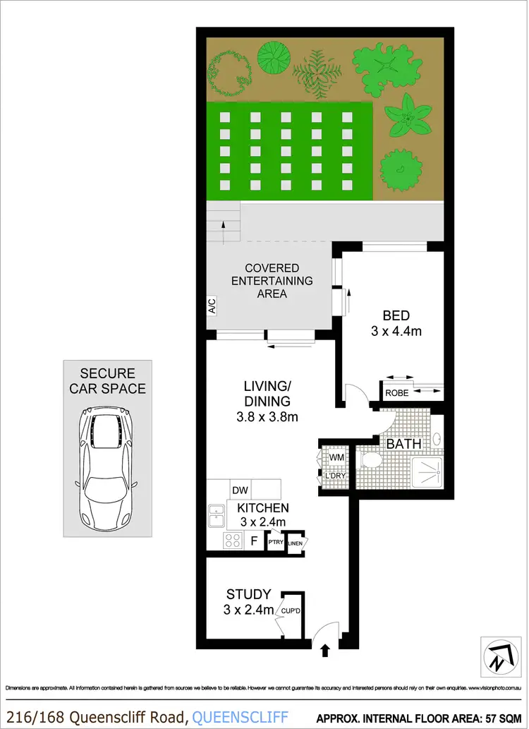 Floorplan of Homely apartment listing, 216/168 Queenscliff Road, Queenscliff NSW 2096