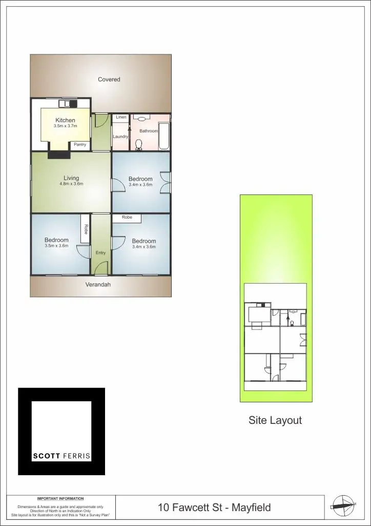 Floorplan of Homely house listing, 10 Fawcett Street, Mayfield NSW 2304