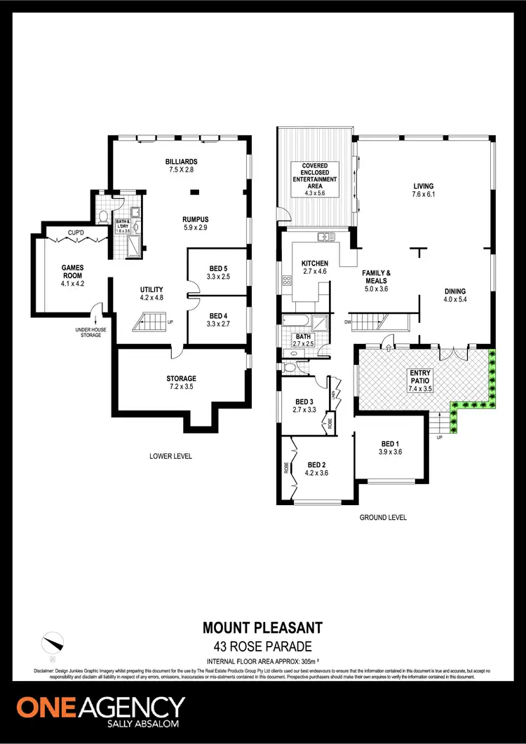 Floorplan of Homely house listing, 43 Rose Parade, Mount Pleasant NSW 2519