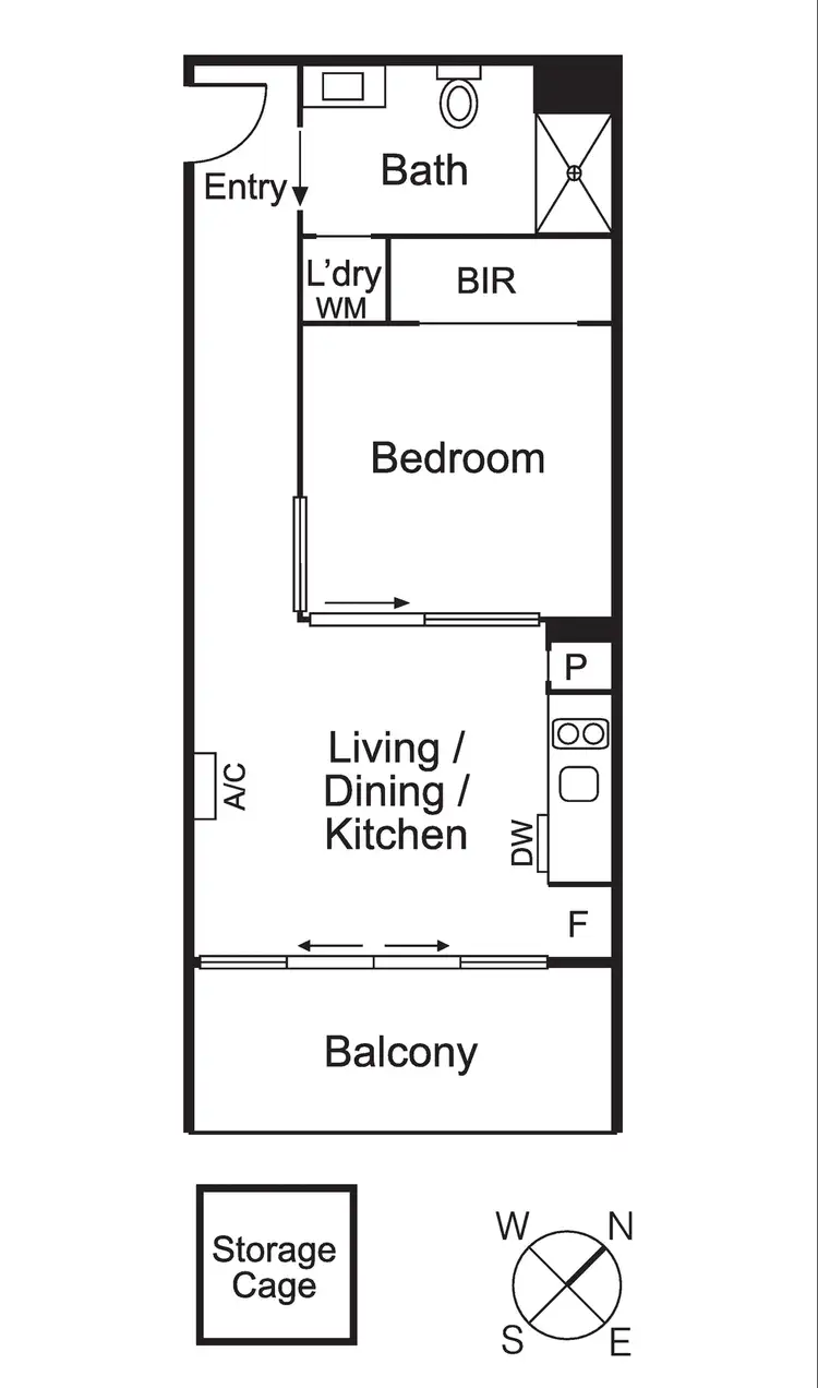 Floorplan of Homely apartment listing, 201/951-955 Dandenong Road, Malvern East VIC 3145