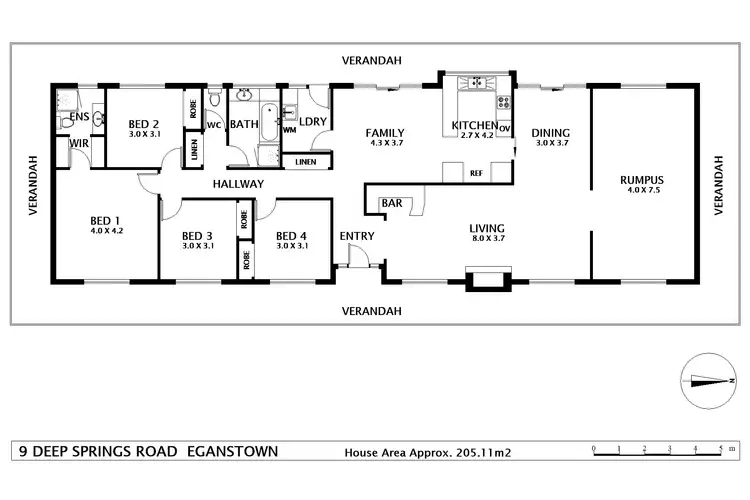 Floorplan of Homely house listing, 9 Deep Springs Road, Eganstown VIC 3461