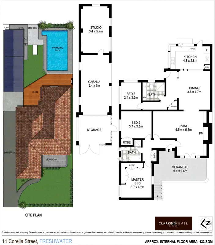 Floorplan of Homely house listing, 11 Corella Street, Freshwater NSW 2096
