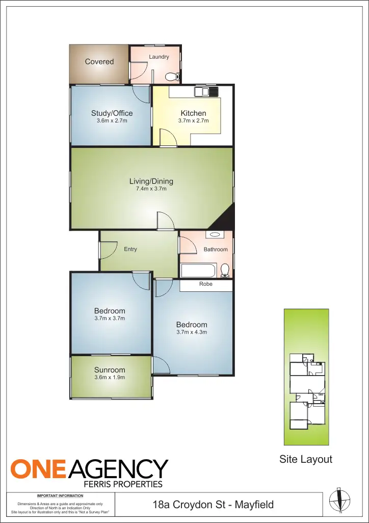 Floorplan of Homely house listing, 18A Croydon Street, Mayfield NSW 2304