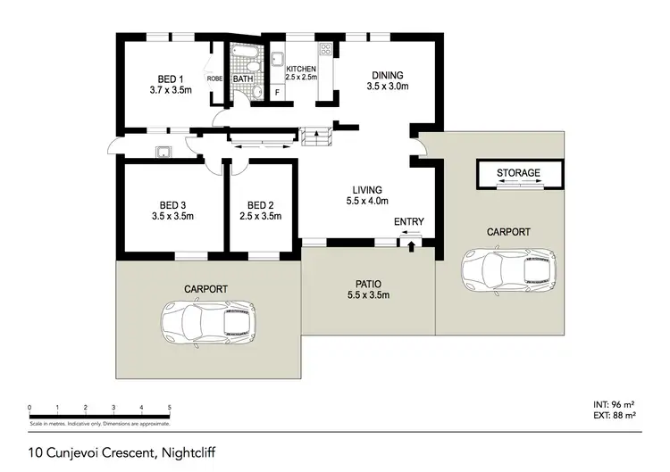 Floorplan of Homely house listing, 10 Cunjevoi Crescent, Nightcliff NT 810
