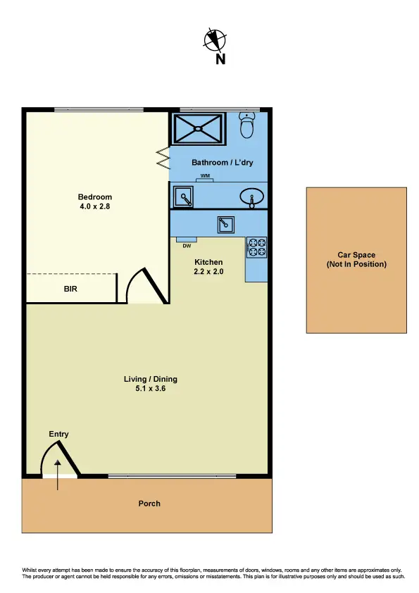 Floorplan of Homely apartment listing, 5/45 Oxford Street, Newport VIC 3015