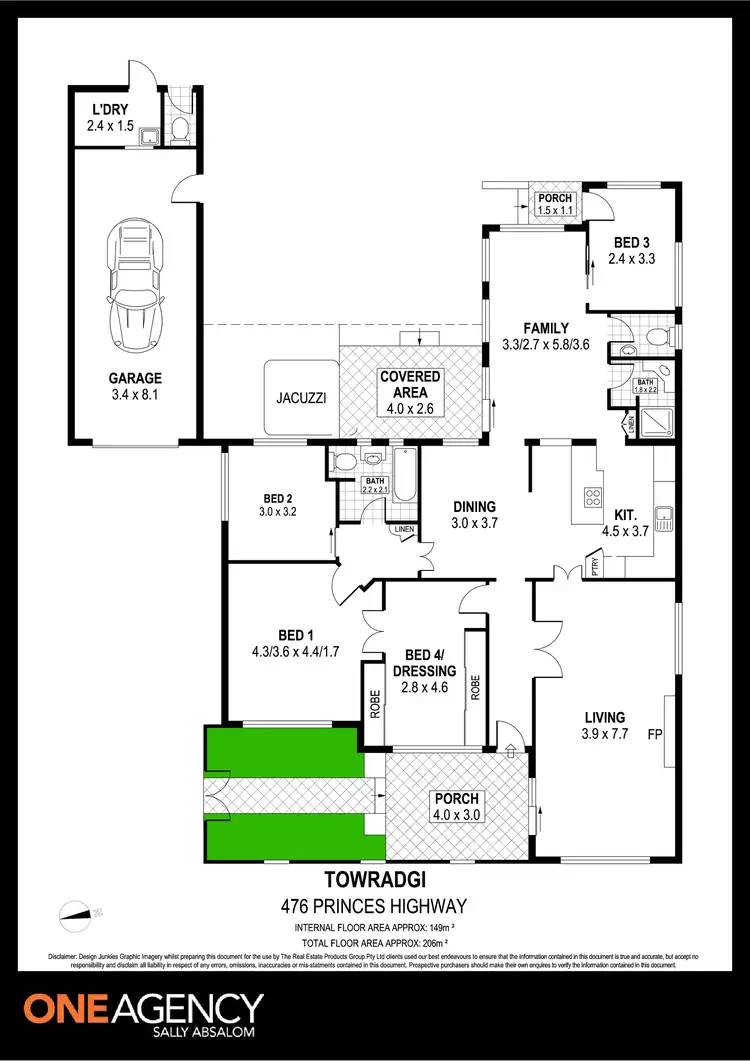 Floorplan of Homely house listing, 476 Princes Highway, Towradgi NSW 2518
