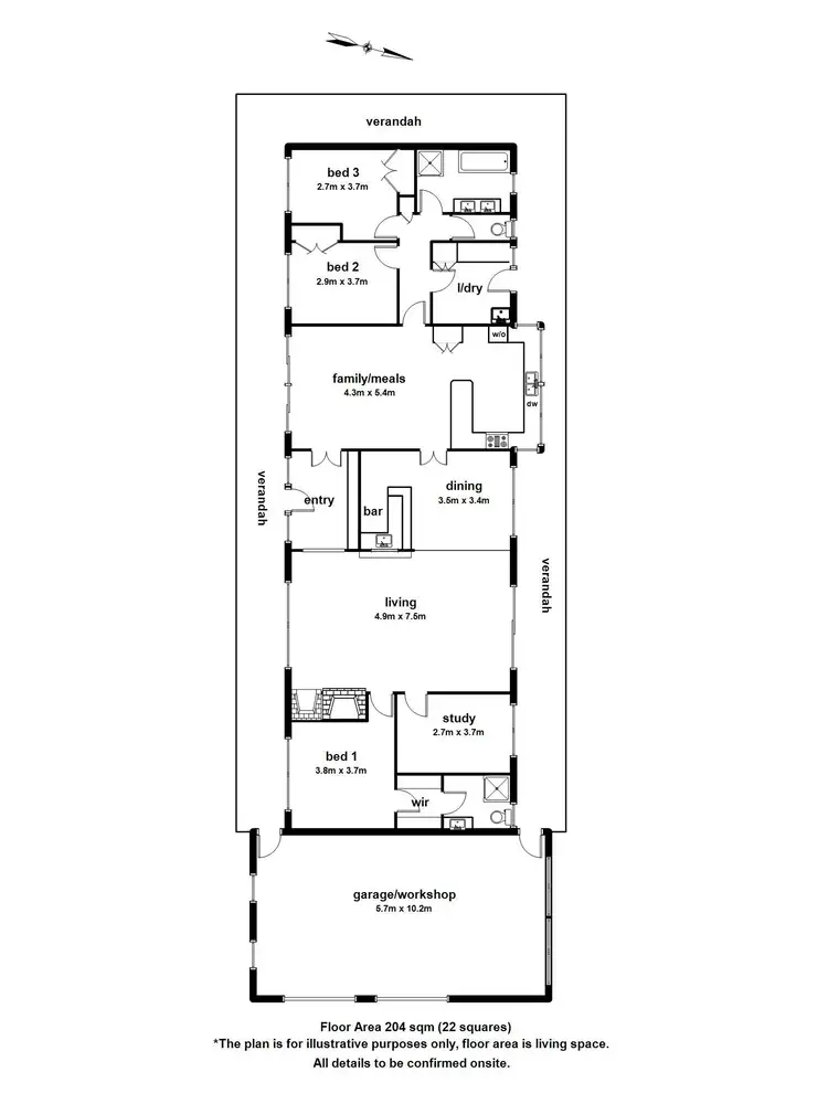 Floorplan of Homely house listing, 22 David Street, Monbulk VIC 3793
