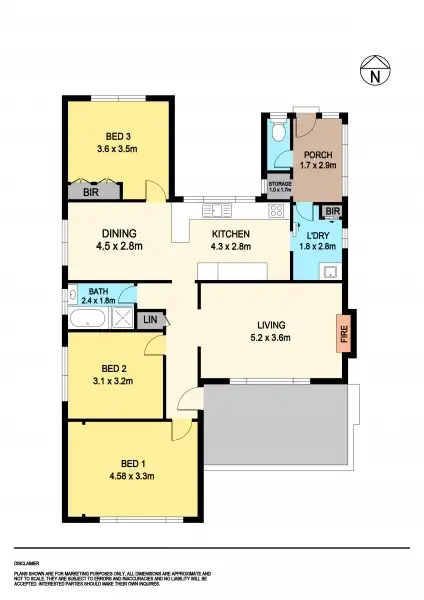 Floorplan of Homely house listing, 4 Eustace Street, Wendouree VIC 3355