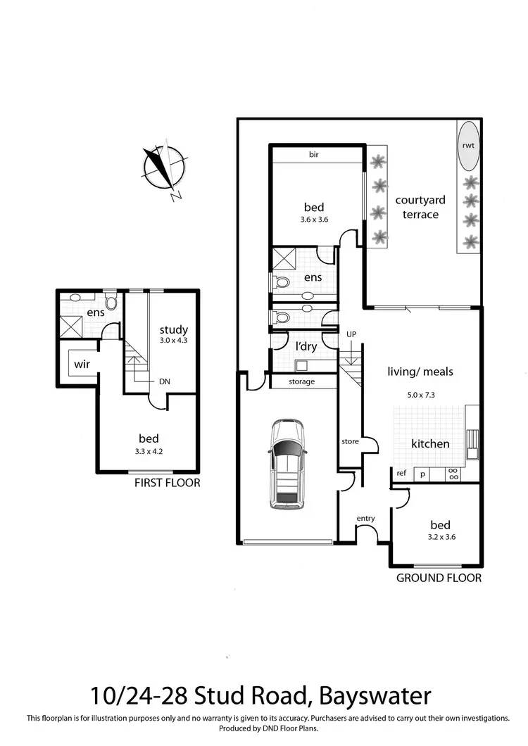 Floorplan of Homely townhouse listing, 10/24-28 Stud Road, Bayswater VIC 3153