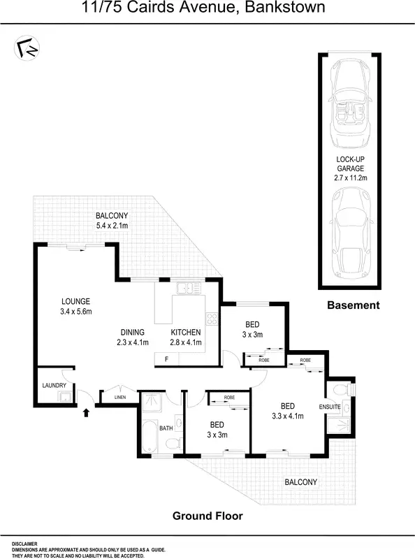 Floorplan of Homely unit listing, 11/75 Cairds Avenue, Bankstown NSW 2200