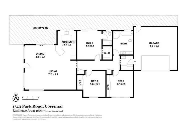 Floorplan of Homely villa listing, 1/43 Park Road, Bellambi NSW 2518