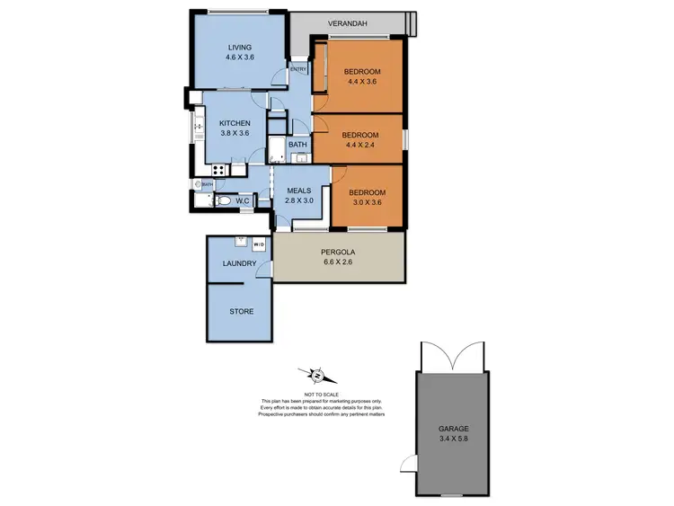 Floorplan of Homely house listing, 7 Miller Grove, Ringwood East VIC 3135