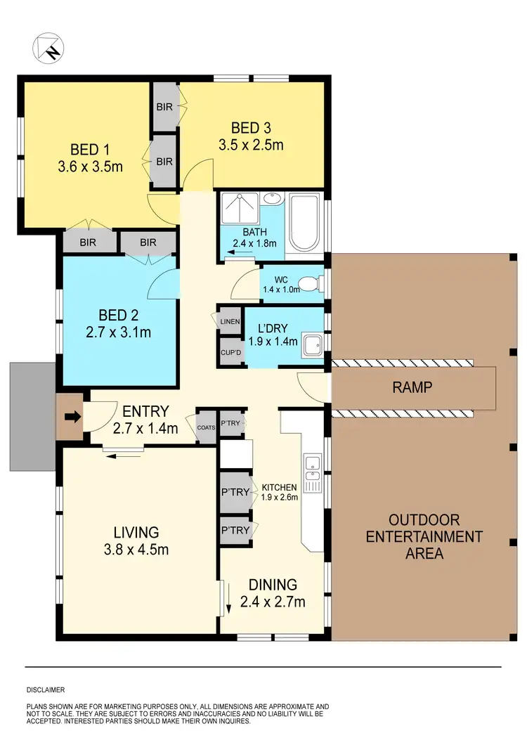 Floorplan of Homely house listing, 18 Oxford Street, Wendouree VIC 3355