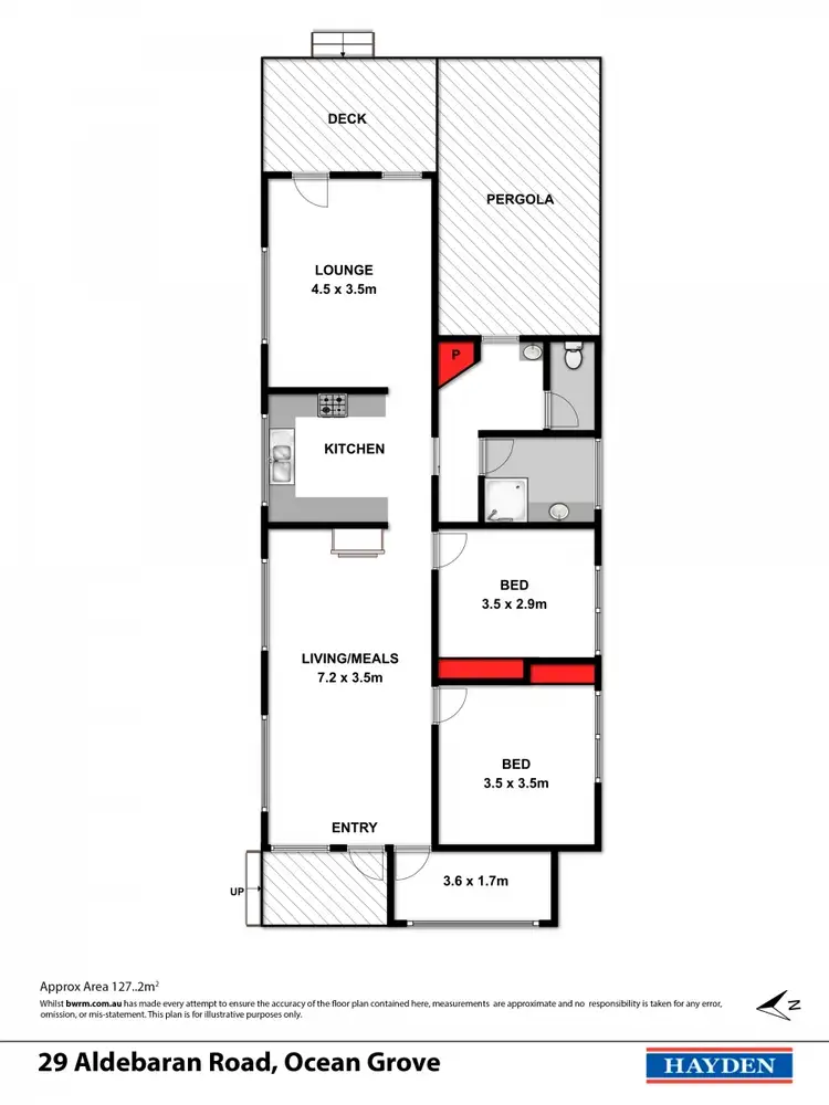 Floorplan of Homely house listing, 29 Aldebaran Road, Ocean Grove VIC 3226